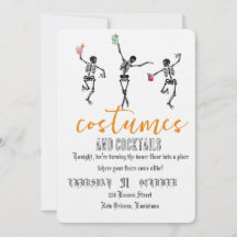 Retro Gothic Skull Dance Halloween Party