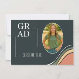 Convites Retro Graduation Party Invitation