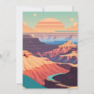 Convites Retro - Grand Canyon