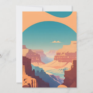 Convites Retro - Grand Canyon