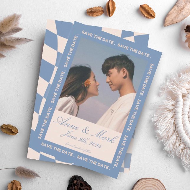 CONVITES RETRO GROOVY 70S TONELADAS AZUIS (Criador carregado)