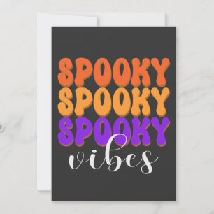 Convites Retro Groovy Spooky Vibes Halloween