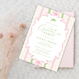 Convites Retro Hand Drawn Grad Party 2026