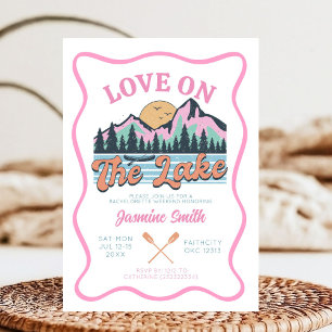 Convites Retro Love na festa de solteira do lago