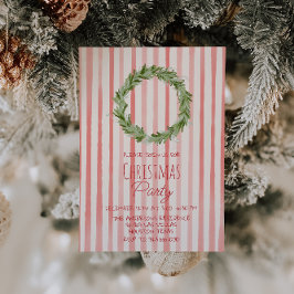 Convites Retro-Mão Desenhada Festa Vermelha de Festa de Fúr