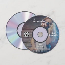 Convites Retro Music Producer CD DJ Business Card