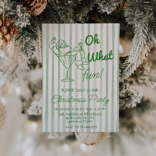 Convites Retro Oh Que Festa Divertida De Natal Papai Noel