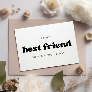 Convites Retro Para minha melhor amiga no dia do casamento 