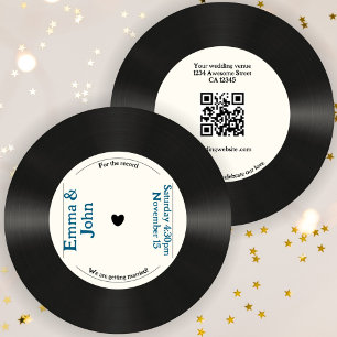 Convites Retro Para O Casamento De Música Vintage Clássica