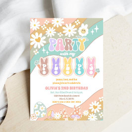 Convites Retro Peeps Birthday Invitation