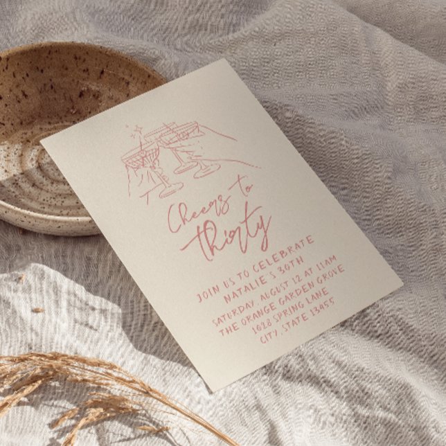 Convites Retrô Retraiu Cheios Para Trinta aniversário de 30 (Criador carregado)