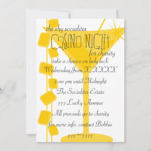 Convites Retro Rock Martini