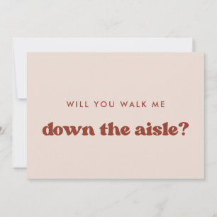 Convites Retro Rosa, você me levará até o corredor?