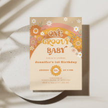 Retro Um aniversário de bebê rancho