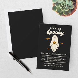 Convites Retro Vamos Ficar Assustadores Halloween