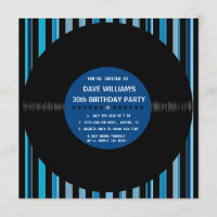 Retro Vinil Record l Festas de aniversário Moderna