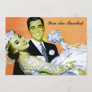 Convites retro, vintage, wedding