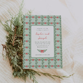 Convites Retro Whimsical | Casamento de Natal