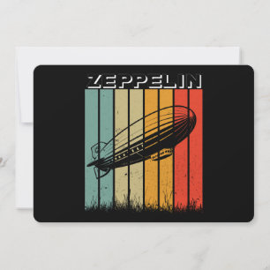 Convites Retro Zeppelin Dirigible Airship Zepelin Zepplin