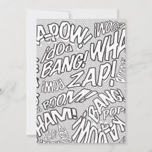 Convites Retrópico Retrópico de Pop de Arte