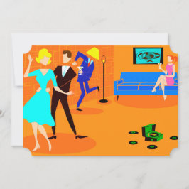 Convites retros do cocktail dos desenhos animados