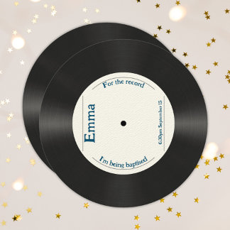 Convites Retrospectivo Personalizado Para O Batismo De Adul