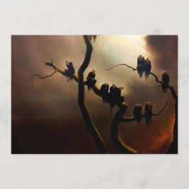 Convites Retrovisor - Fantasmas em uma árvore