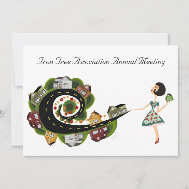 Convites Reunião anual de associação. (Frente)