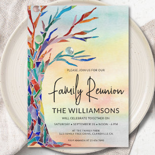 Convites Reunião da Família Árvore da Família