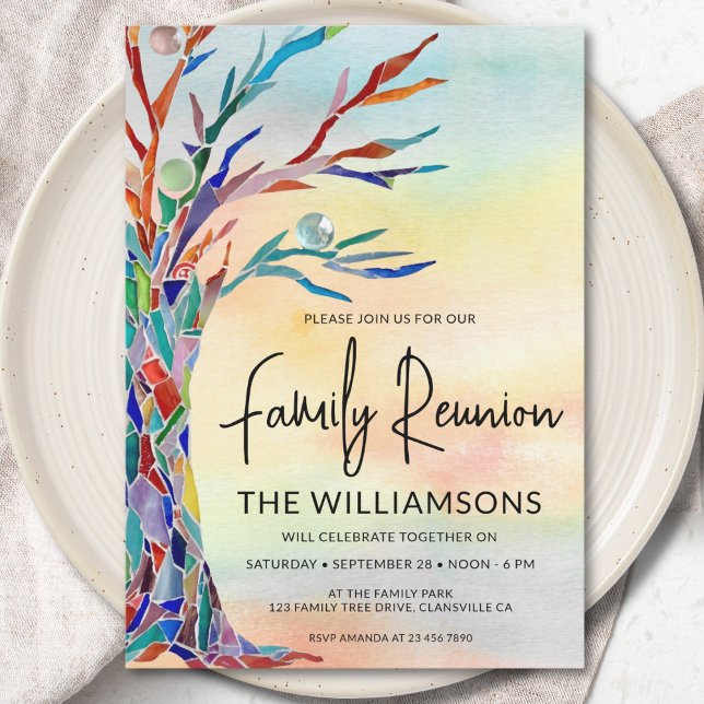 Convites Reunião da Família Árvore da Família (Criador carregado)