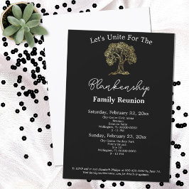 Convites Reunião da família de Trabalho de arte de árvore D