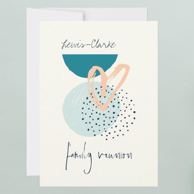 Convites Reunião da família Modern Boho (Criador carregado)