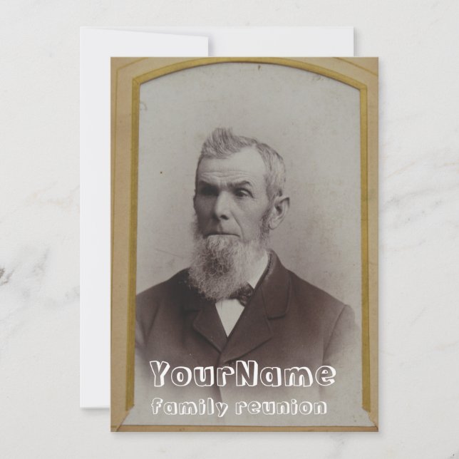 Convites Reunião da família Vintage Photo (Frente)