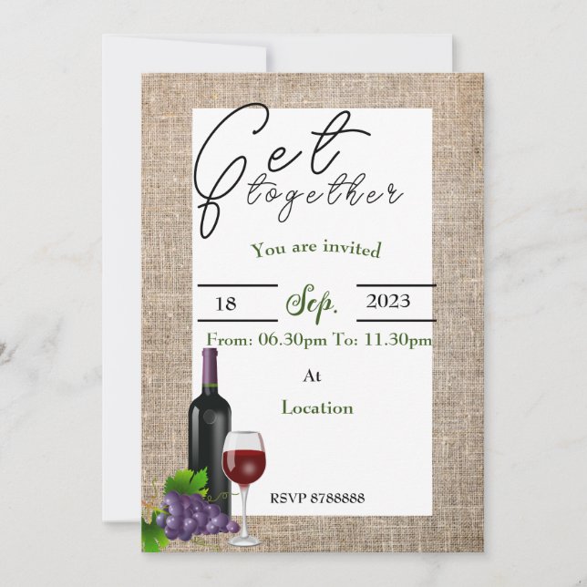 Convites reunião de amigos (Frente)