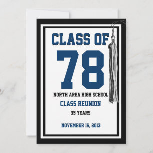 Convites Reunião de classe com cores variáveis