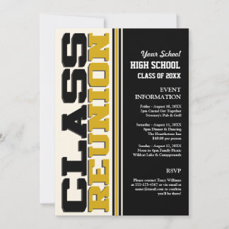 Convites Reunião de classe personalizável