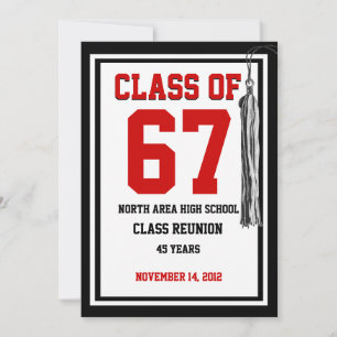 Convites Reunião de classes com cores variáveis