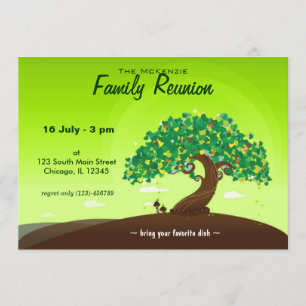 Convites Reunião de Família (Verde)