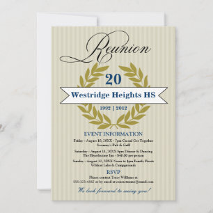 Convites Reunião de Segundos graus Elegante Formal