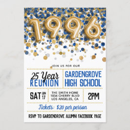 Convites Reunião do Segundo grau College de 1996