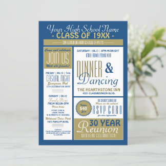 Convites Reunião do Segundo grau Estilo da Newsletter