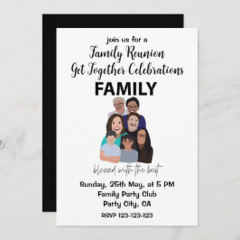 Convites Reunião Familiar Juntar Reunião Familiar Festa