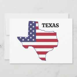 Convites Reunião Familiar 🎉 Mapa Estatal do Texas USA Flag