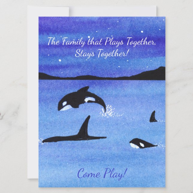 Convites Reunião Familiar Orca (Frente)