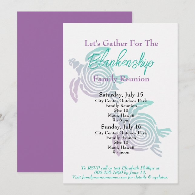 Convites Reunião Familiar Torre de Arte Tribal Evento Dois  (Frente/Verso)