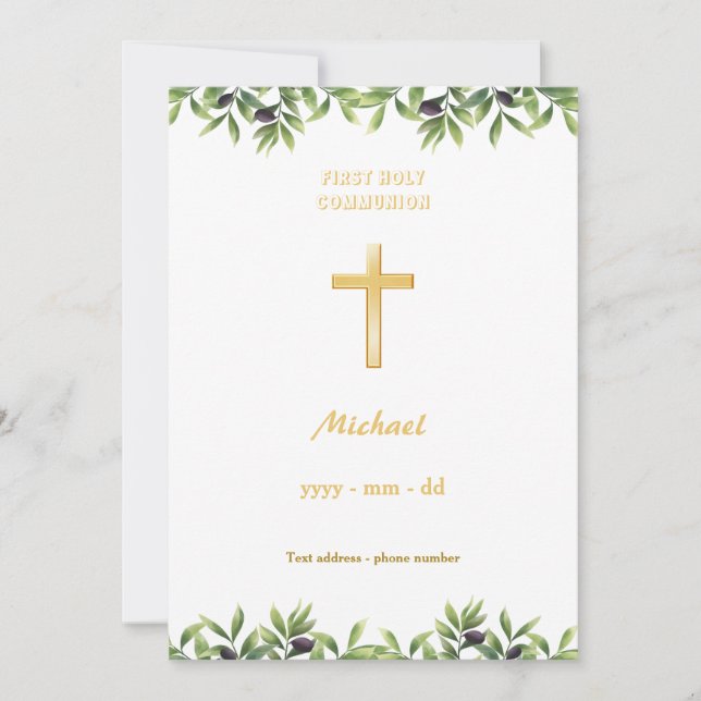 Convites Reunião Première - Oliviers (Frente)