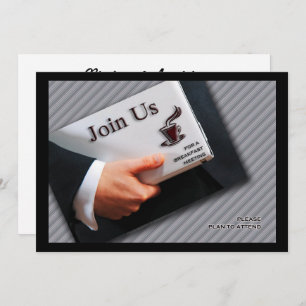 Convites Reunião Profissional de Reunião do Café da Manhã d