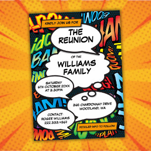 Convites Reunião, Reunião Familiar, Livro de BD