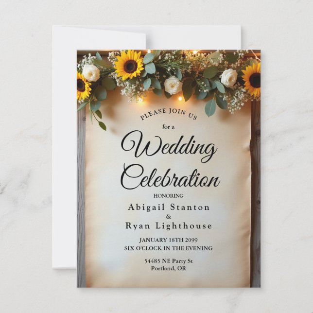 Convites Reuniões russas de horas de Ouro (Frente)