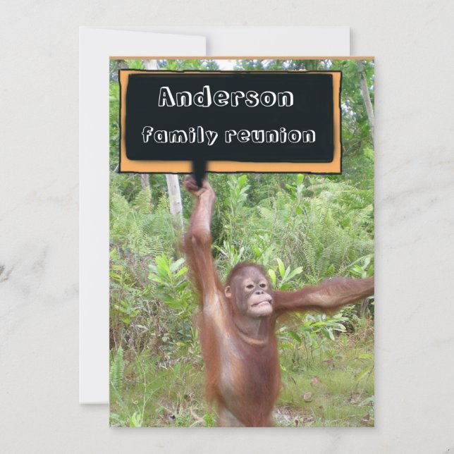 Convites Reunions de família do divertimento (Frente)